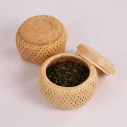 Бамбук ткачество коробка для хранения ручной работы Чай Caddy кофе коробки подарочные коробки Аксессуары для чая все природные качества
