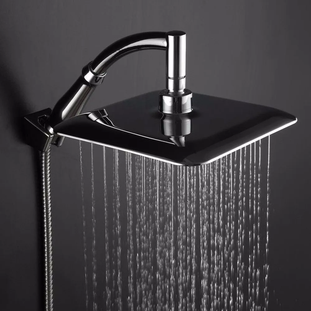 

Rainfall Shower Head High Turbo Pressure Shower Head For Bath Water-Saving Chrome Rainfall Water Bathroom Saving Filter 2019