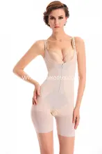 Sexy Open Bust Front Zipper Body Wrap Shapewear with Legssexy Bodysuits