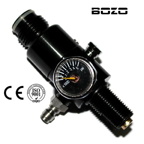 Co2 اسطوانة إطلاق نار الألوان 4500PSI الهواء خزان الهواء المضغوط منظم الضغط الناتج 800PSI 5/8 \