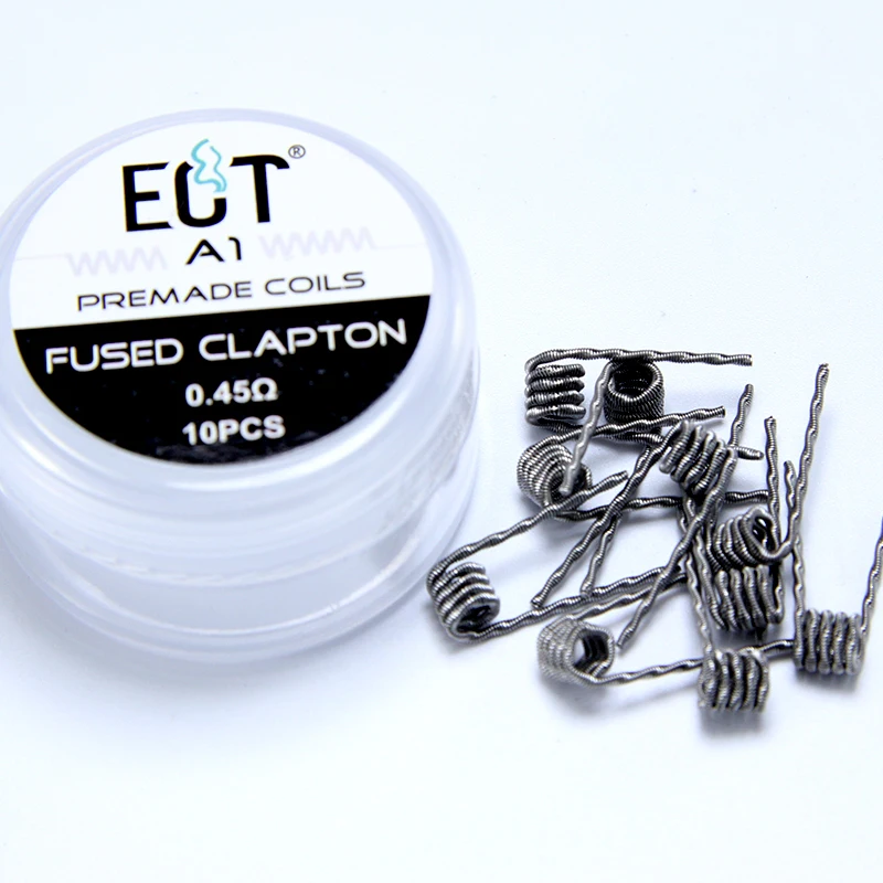 Готовые катушки 10 шт. A1/Alien Clapton/Alien V2/Fused Clapton и готовые SS316L для RDA RTA атомайзер мод DIY