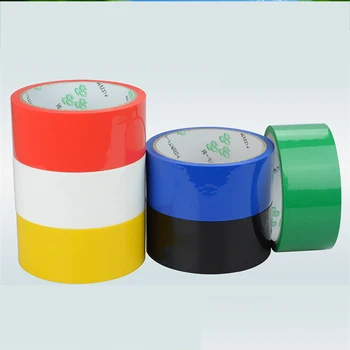 

40M/Roll Sealing Color Tape Packaging Adhesive Tape Width 15-60mm Thick 0.05mm Black Red Yellow Blue Green White