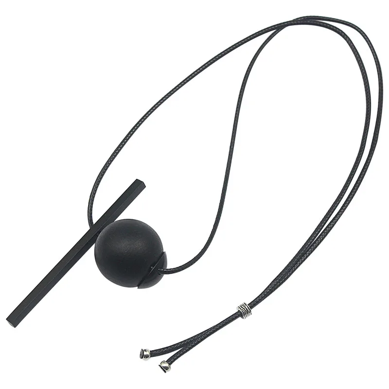 COUYA Ethnic Long Necklace For Women Statement Jewelry New Bohemia Style Jewelry Antique Black Color Wood Beads N10078-1 - Image 4