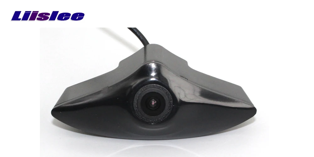 LiisLee Автомобильная фронтальная камера для Mazda CX-5 CX5 KE 2012- с капюшоном, сетка, логотип, решетка, камера, ручная работа, управление каналом, фронтальная камера
