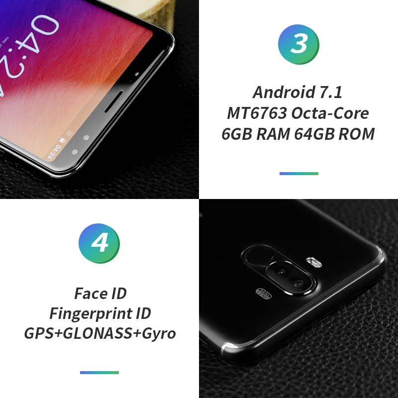 Ulefone Power 3 смартфон с 5 дюймовым дисплеем восьмиядерным процессором MT6763 ОЗУ 6 ГБ ПЗУ