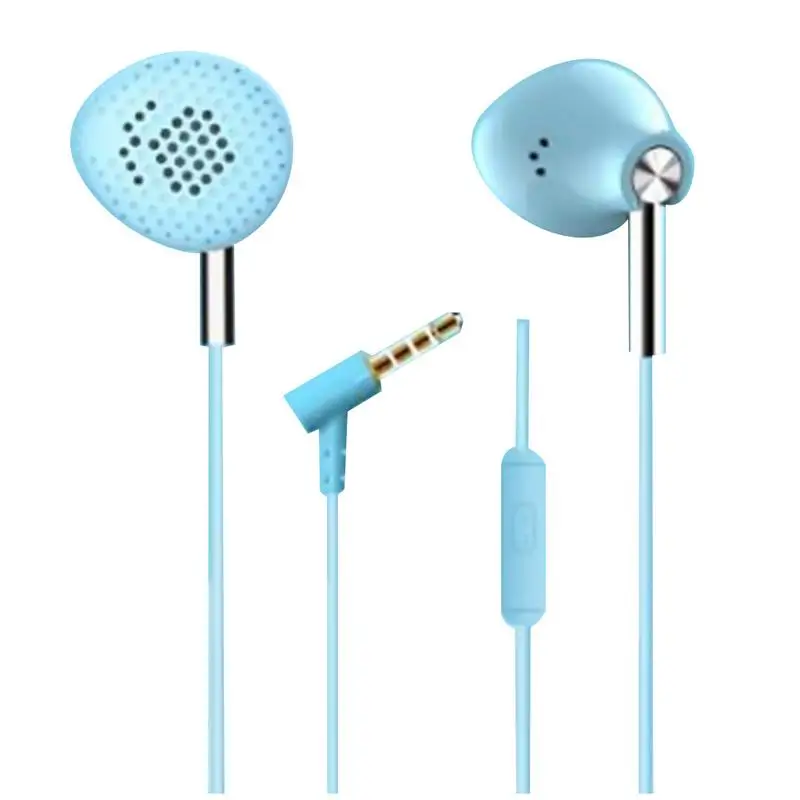 Проводные наушники стерео геймер универсальные Плакированные наушники для Android Интеллектуальный звонок синий розовый белый серый в уши Тип - Цвет: Blue