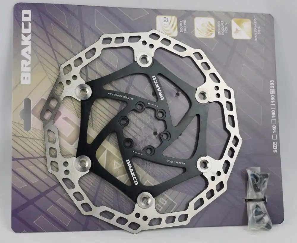 FLOATING DISC BRAKE ROTOR JAPAN STAINLESS STEEL SUIT AVID SHIMANO HAYES BLACK