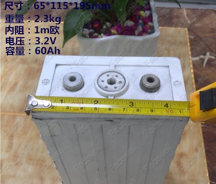 1 шт. 60ah литиевая батарея LiFePO4 3.2 В батареи 3C 180a для Аккумулятор lifepo4 48 DIY 12 24
