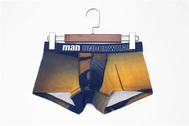 Muls Brand 3PCS Set 5Styles Carding Cotton Boxers Short Men Fast Dry Mens Underwear Male Bodysuit Under Pant Fitted Size M-3XL02