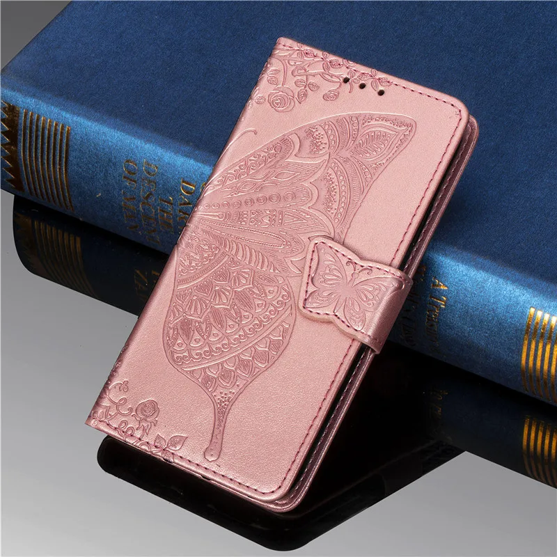 Huawei P Thông Minh FIG-LX1 Ốp Lưng Silicone Mềm Mại Sang Trọng 3D Bướm Bao Da Flip Wallet Dành Cho Huawei P Thông Minh 2018 Ốp Lưng 5.65 Bao huawei snorkeling case