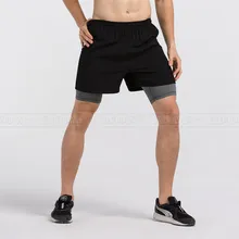 Шорты для бега 2 в 1 мужские спортивные баскетбольные шорты