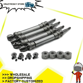 

4PCS #45 Steel Front And Rear Cvd Drive Shaft Left And Right For Rc Hobby Car 1/10 Traxxas Slash Short Course Truck Upgraded