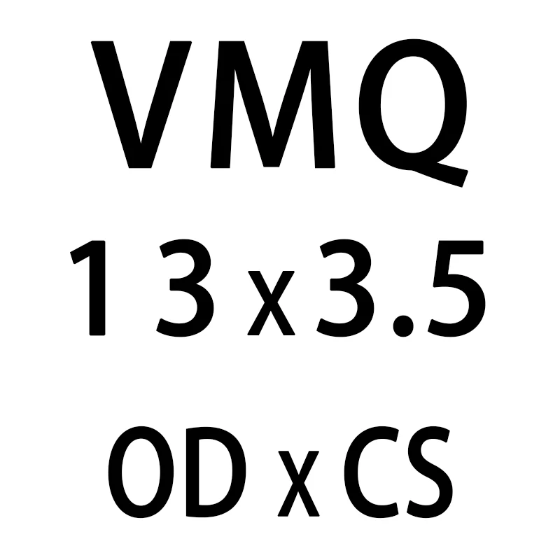 10 шт./лот белое Силиконовое кольцо из силикона/VMQ уплотнительное кольцо резиновое уплотнительное кольцо 3,5 мм Толщина OD13/15/17/20 мм прокладка кольца масла шайба - Цвет: OD13mm