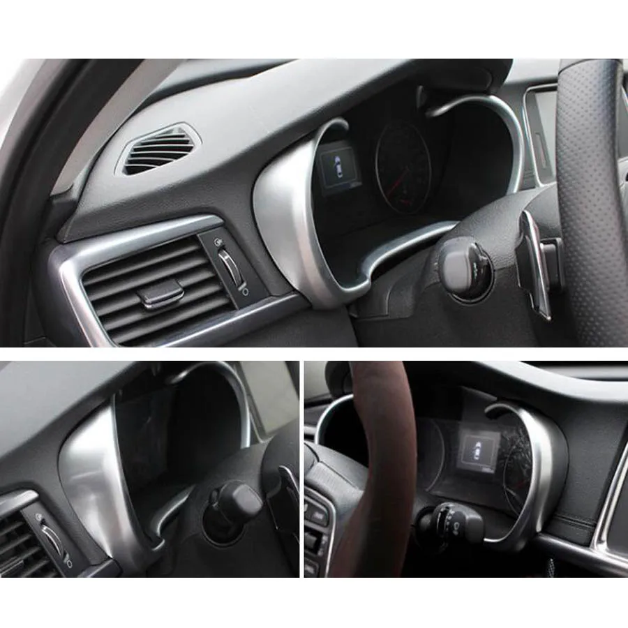 YAQUICKA Автомобильный Интерьер Передняя консоль приборная панель инструмент рамка отделка полосы Стайлинг для Kia Optima K5 хромированные молдинги