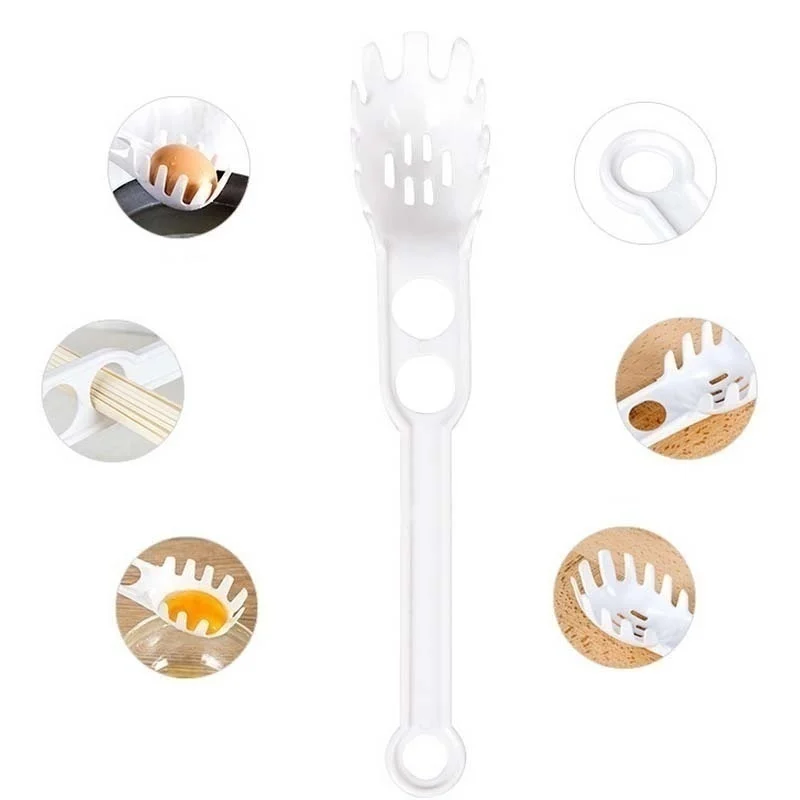 Модная ложка, белый инструмент для спагетти, вилка, посуда, кухонная паста, лапша, пластик, для приготовления пищи