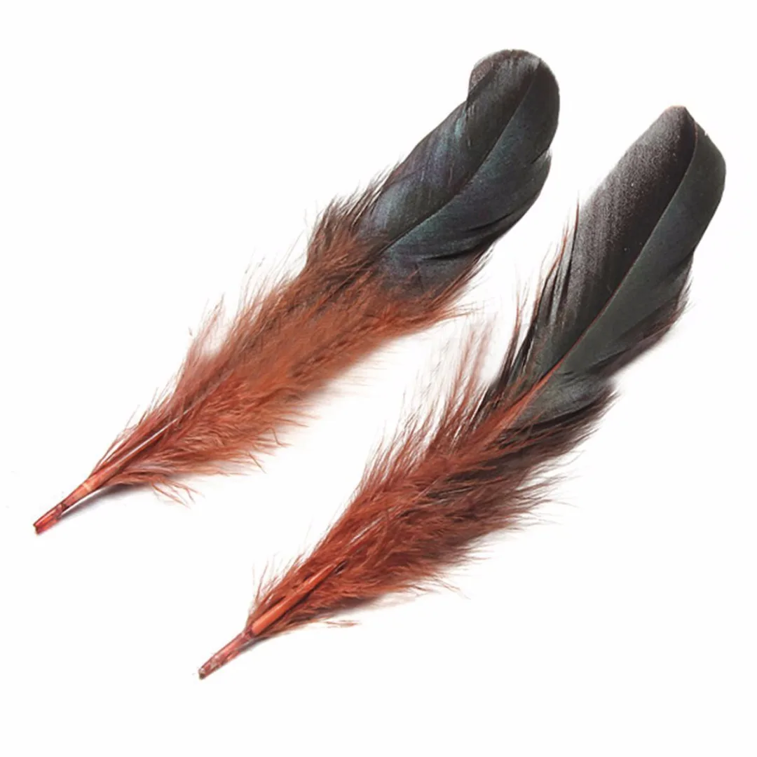 DIY Sale 100pcs / lot cheap pheasant feather, 5-8inch13-20cm, natural color rooster feathers DIY chicken feather jewelry plume