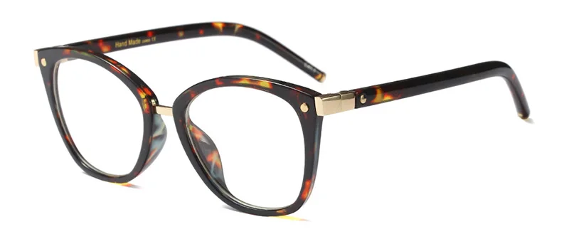 SHAUNA, металлическая петля, винтажная оправа для очков, женские очки для близорукости - Цвет оправы: Amber