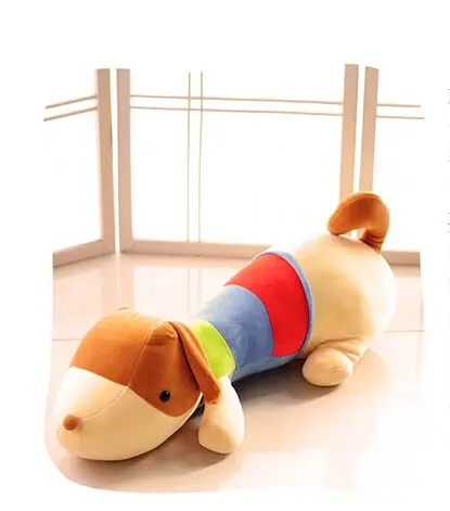 Огромный Плюшевые красочные игрушки собаки мягкие, лежа собака подушка кукла подарок около 100 см