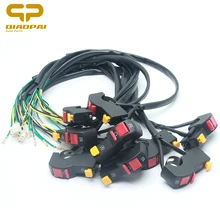 10 шт. Универсальный Мотоцикл Предупреждение Flameout лампы фар кнопка включения Водонепроницаемый открытым Start-up обгон электроники рукоятки