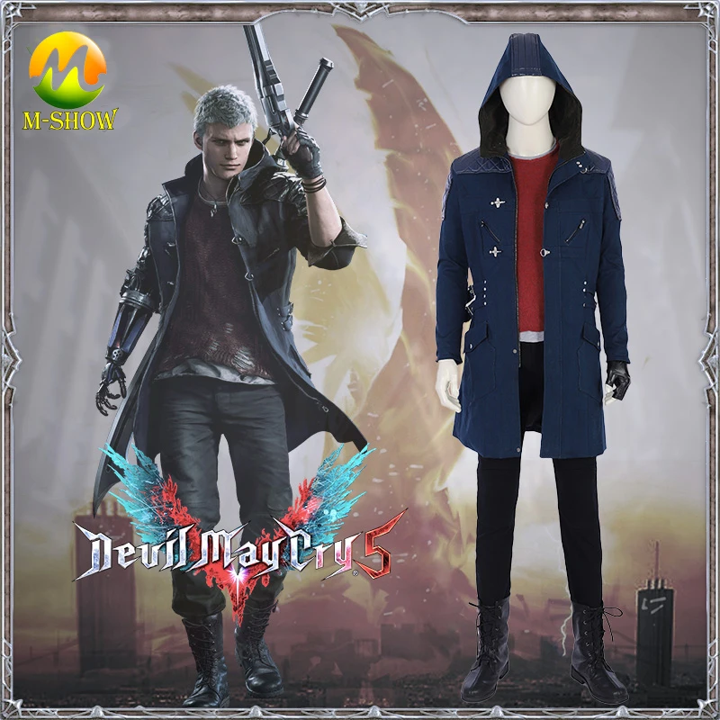 

Custum Cosplay Costume Game Cosplay Clothes Devil May Cry 5 Cosplay Nero Costume Full Set For Halloween Party