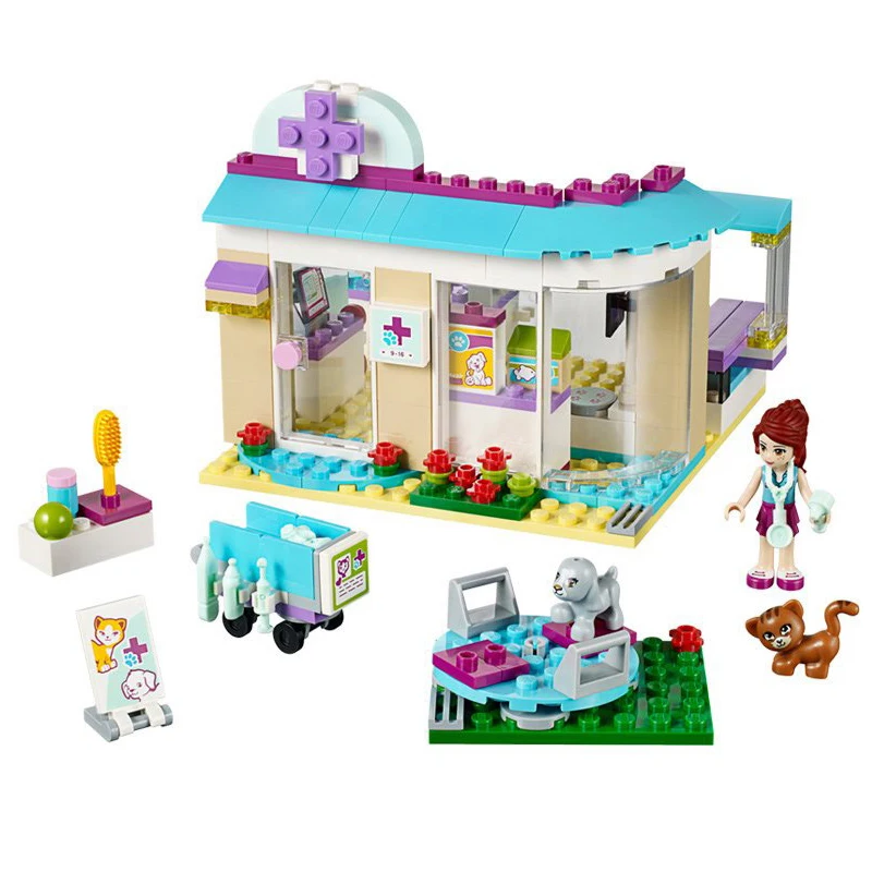 

Vet Clinic Building Blocks Bricks Legoings 41085 Friends Figure Toys Girls Birthday Gift Toys Dropshipping