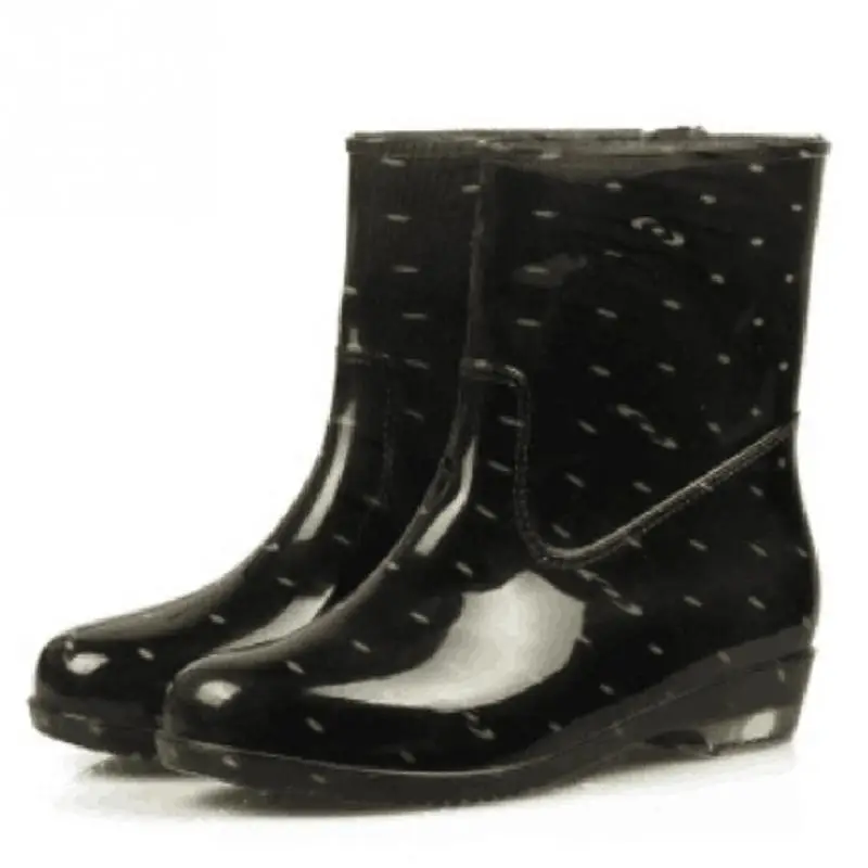 

2018 Fashion Waterproof Women Rain Boot Female Boots Rubber Jade Stretch Shoes