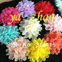 " тканевый цветок для волос ручной работы, цветок для волос для повязки на голову, 13 цветов