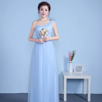 

2019 summer New Mesh Lace Elegant wedding Evening woman Sleeveless brief Dress