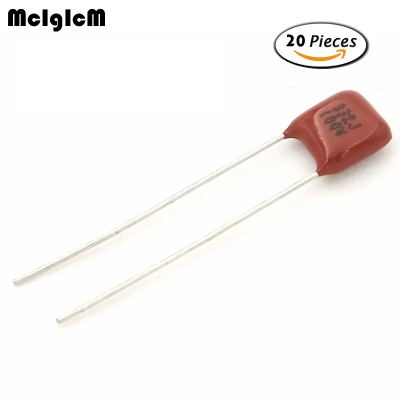 

332 3.3nF 100V 20pcs CBB Polypropylene film capacitor pitch 5mm 332 3.3nF 100V