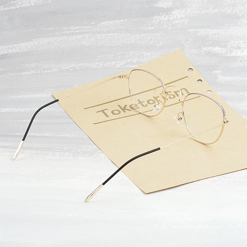 Toketorism прочная оправа для очков по рецепту ручная работа металлическая оправа для очков для женщин