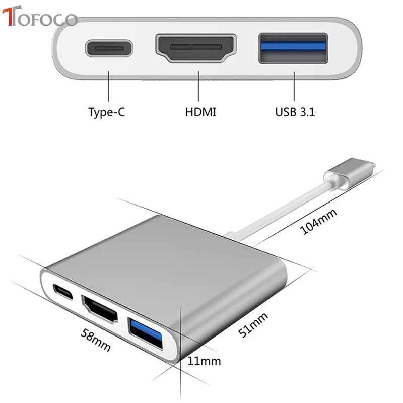 USB 3 1 type C адаптер с HDMI для NAND переключатель дока samsung S8 PC Mode Note 8 thunderbolt USB-C Подставка