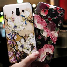 BONVAN 3D Relief Floral Case For Huawei Mate 10 Pro Case Soft Silicone Huawei Mate 10 Lite Floral Cover Nova 2i Honor 10 P20 Pro