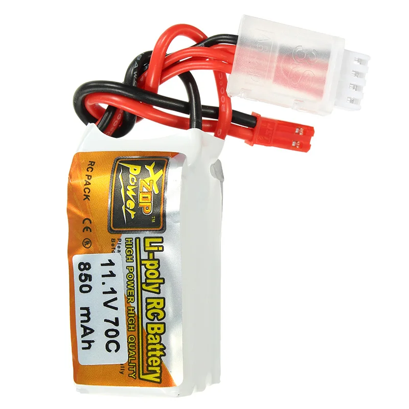 Высокое качество ZOP power 11 1 V 850 mah 70C 3 S Lipo батарея с JST Plug перезаряжаемые Li po батареи