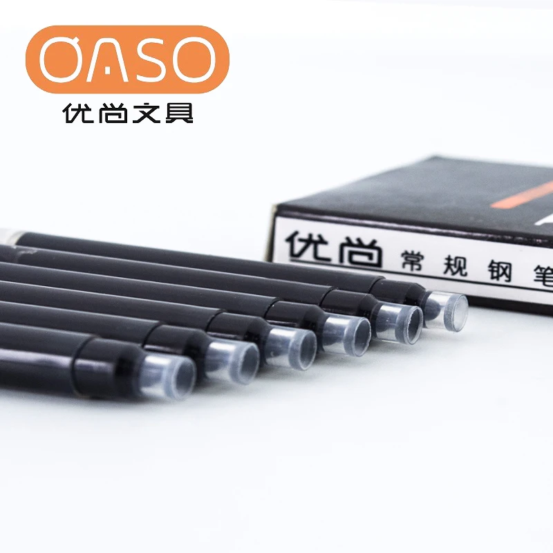 12 шт./лот OASO портативный чернильный Мешок Для авторучки черный синий картридж