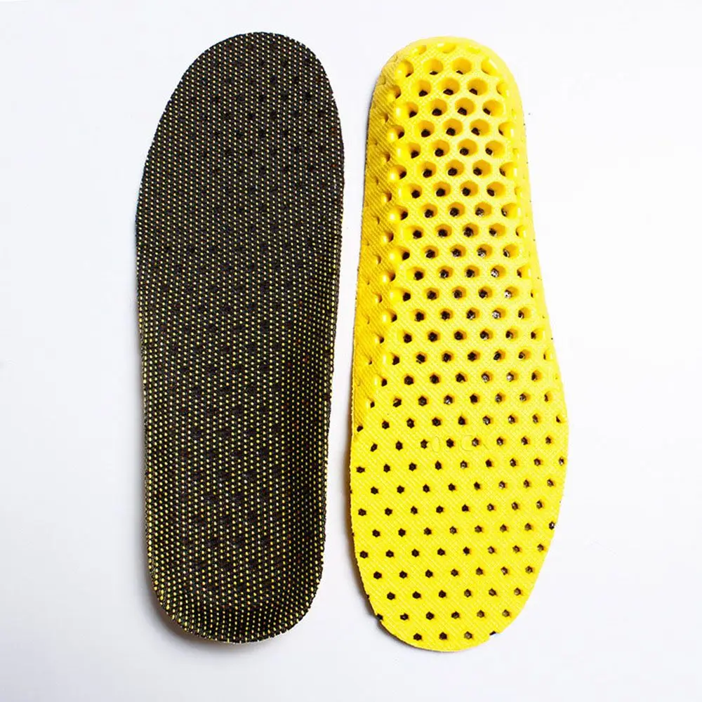 HEALMEYOU 1 пара растягивающиеся дышащие дезодорирующие стельки для обуви с подушечками 35-40