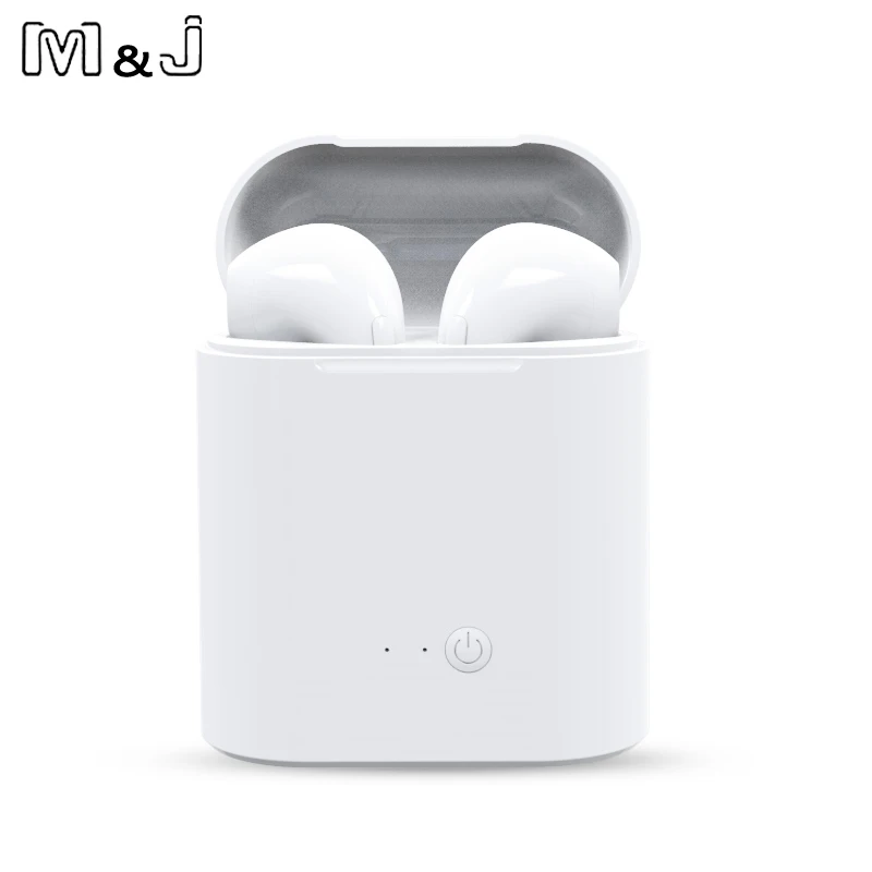 2 Pcs i7s TWS Mini Headphone Wireless Bluetooth Earphone Stereo Music Headset With Charge Box For