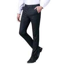TFETTERS Good Quality Men Straight Suit Pants Formal Wear Casual Trousers Male Suit Pants Large Size Men Suits Trousers Size 38