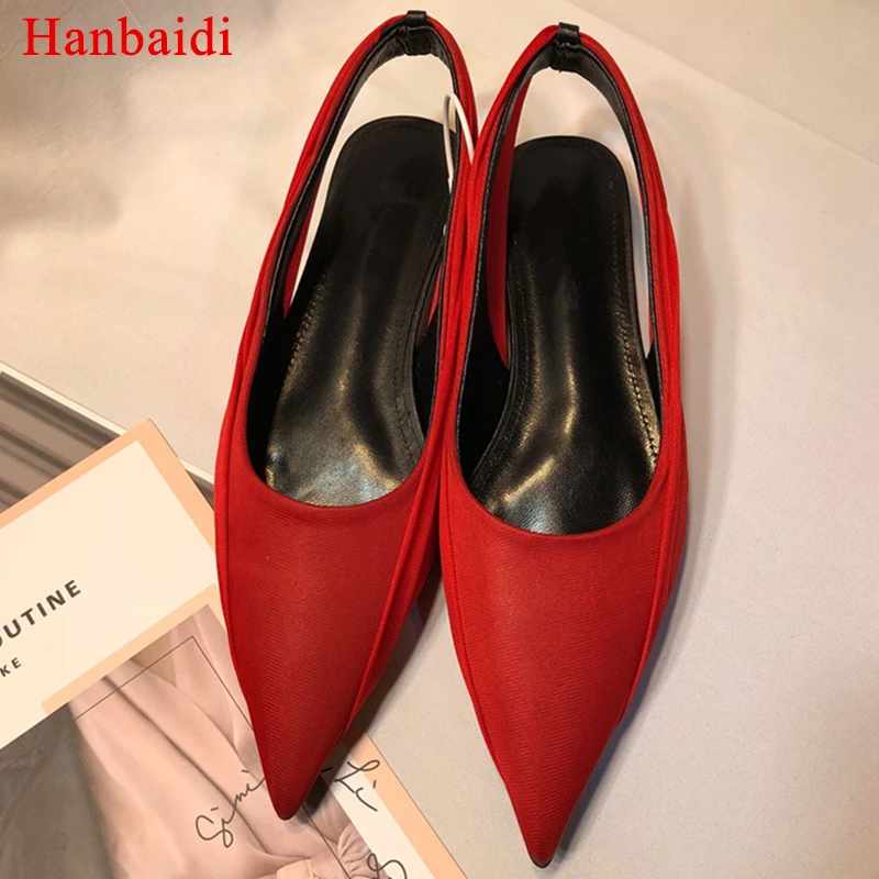 

Hanbaidi Luxury Bukle Strap Satin High Heels Shoes Woman Sexy Pointed Toe Women HIgh Heels Runway Style Party Wedding Shoes