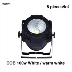 8 шт./лот светодиодный 100 w cobwarm белого цвета 100 W COB аудитории светодиодный номинальной света светодиодный светильник заливающего света