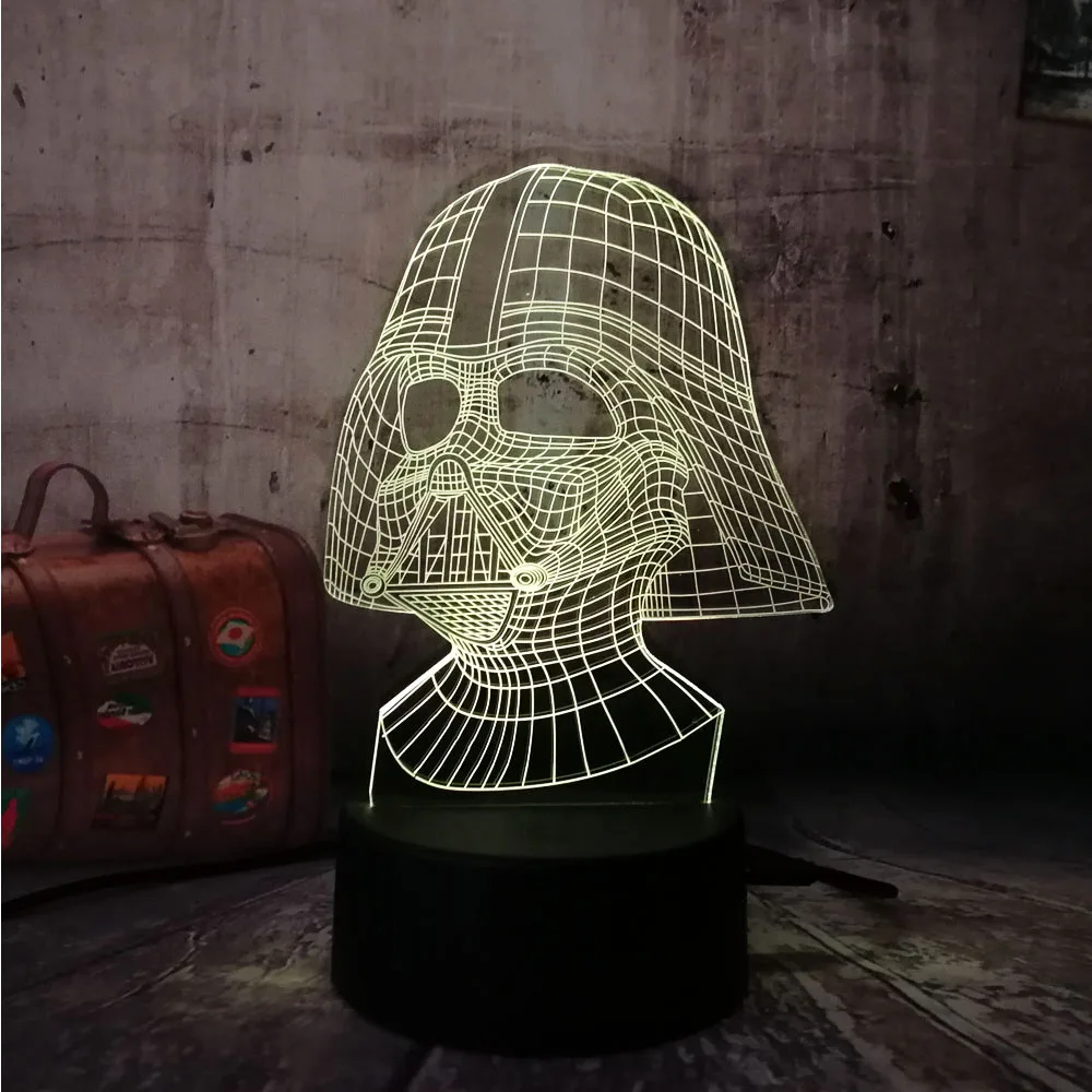  Star Wars Figure Darth Vader 3D LED 7 Colors Sleeping Night Light Touch Table Lamp Kids Birthday Ch - 32837700429