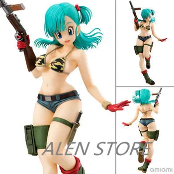 

ALEN Anime Dragon Ball Gals Army Ver. Bulma PVC Action Figure Dragonball Model Toys Birthday Gifts