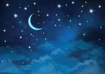 

LIFE MAGIC BOX Blue Sky Backdrops Star Baby Newborn Wedding Photo Background