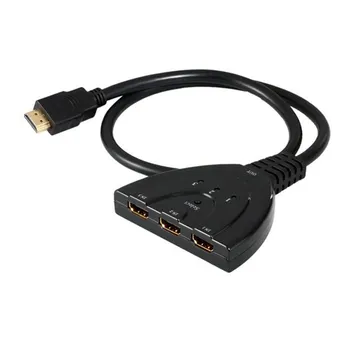 

CY 50 CM 3 Ports HDMI 1.3 Splitter Switcher 3x1 Auto Switch 3-In-1-Out with Pigtail Cable