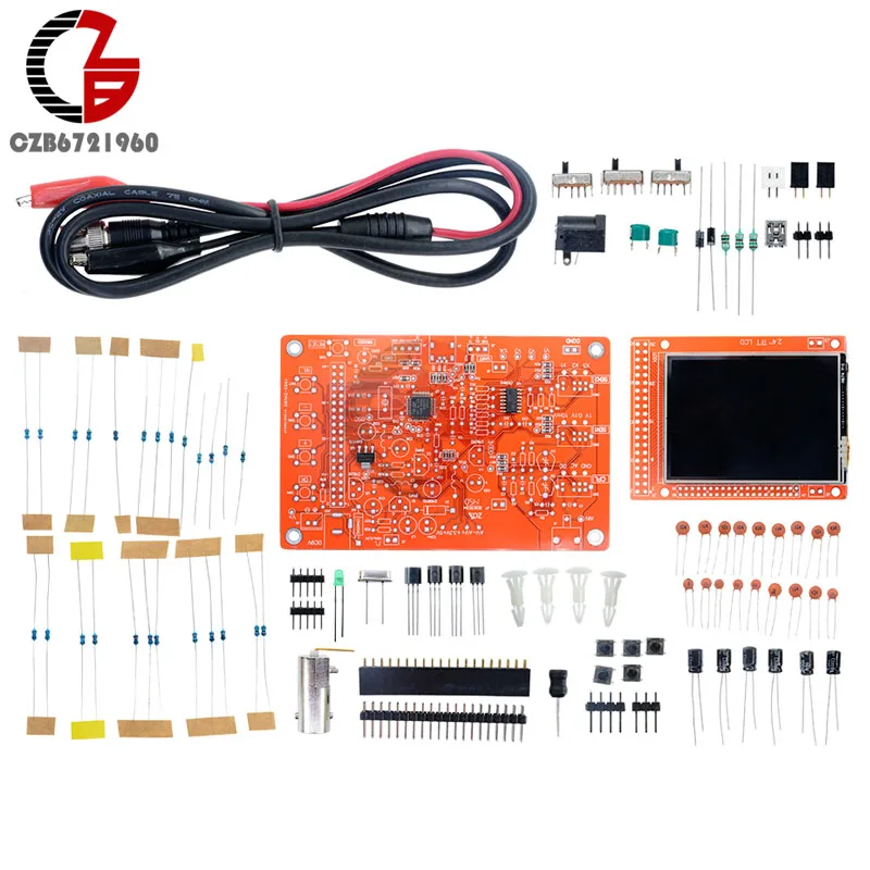 

DSO138 2.4 inch TFT Digital Display Oscilloscope DIY KITS 200KHz Tester 1Msps Bandwidth Probe Electronic Production Suite
