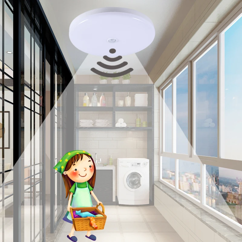 Beautiful Pir Motion Sensor Led Ceiling Light 12w 18w Modern Ufo Ceiling Lamp 50w Surface Mount Lighting Fixture For Living Bathroom 220v Ceiling Lights Ceiling Lights & Fans