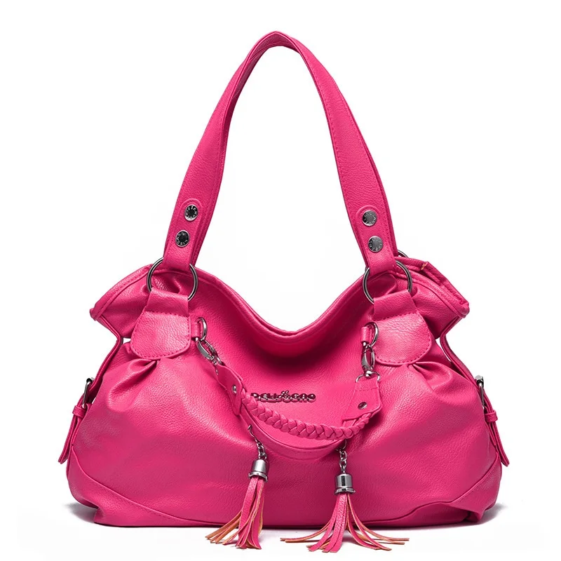 Женские сумки дизайнерские женские сумки из искусственной кожи сумки женские портативные сумки через плечо офисные женские сумки - Цвет: Rose Red