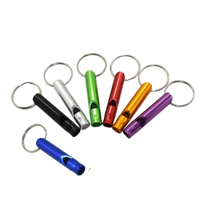 5 шт. Алюминиевый свисток для дрессировки портативный брелок регулируемый
