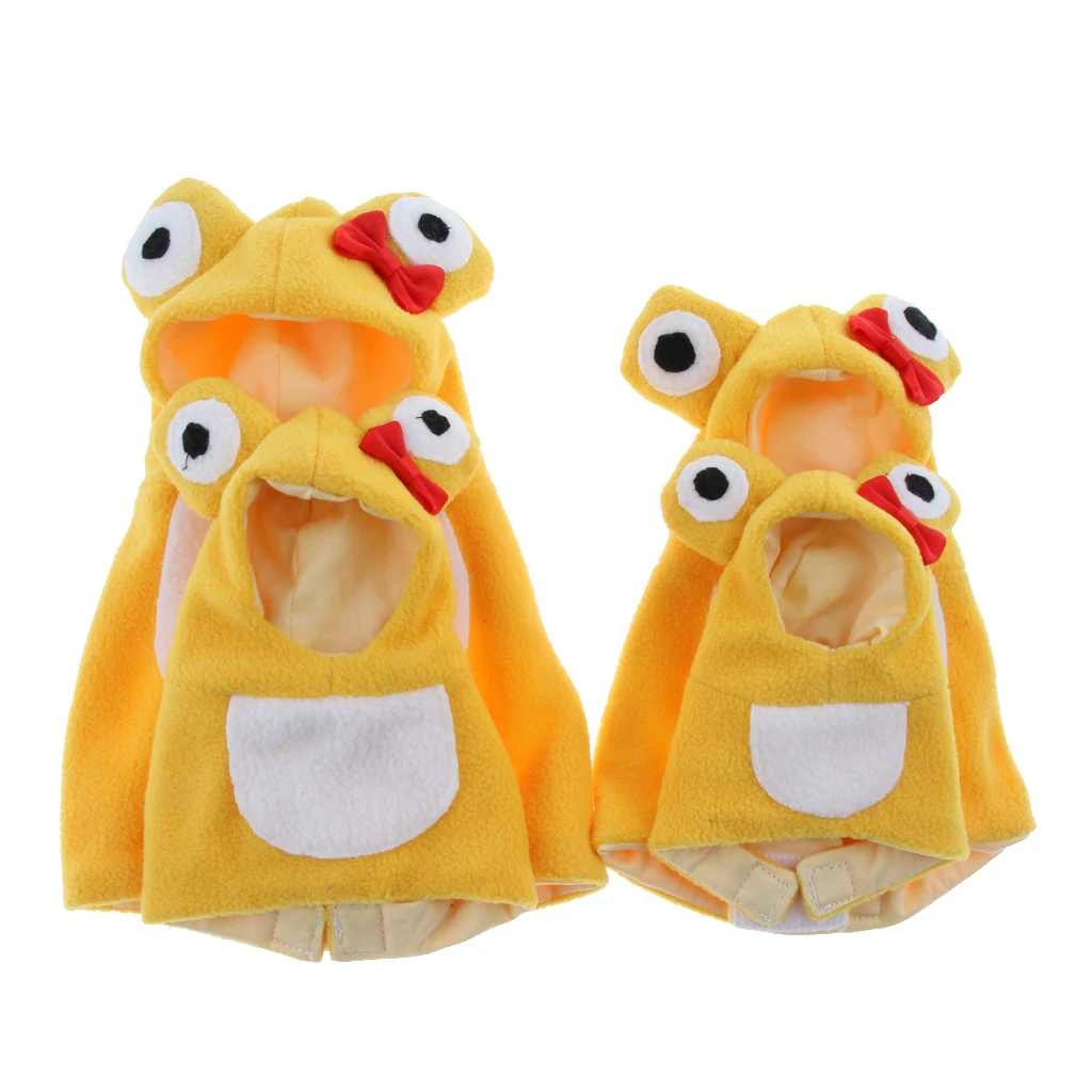 Bird Parrot Winter Coat Warm Hooded Clothes Apparel Party Costume