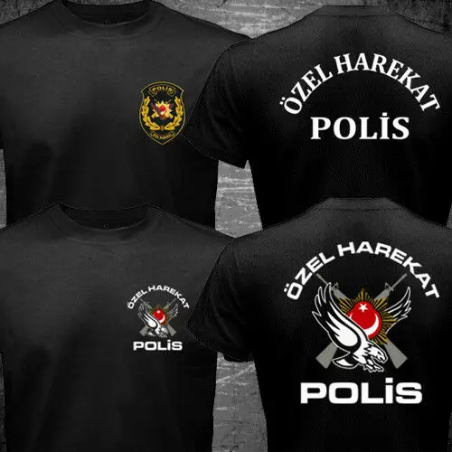 

New Turkey Turkish Police Swat Special Force Tactical Unit Special Harekat 2019 Fashion Men Summer Style T Shirt Cool Tees