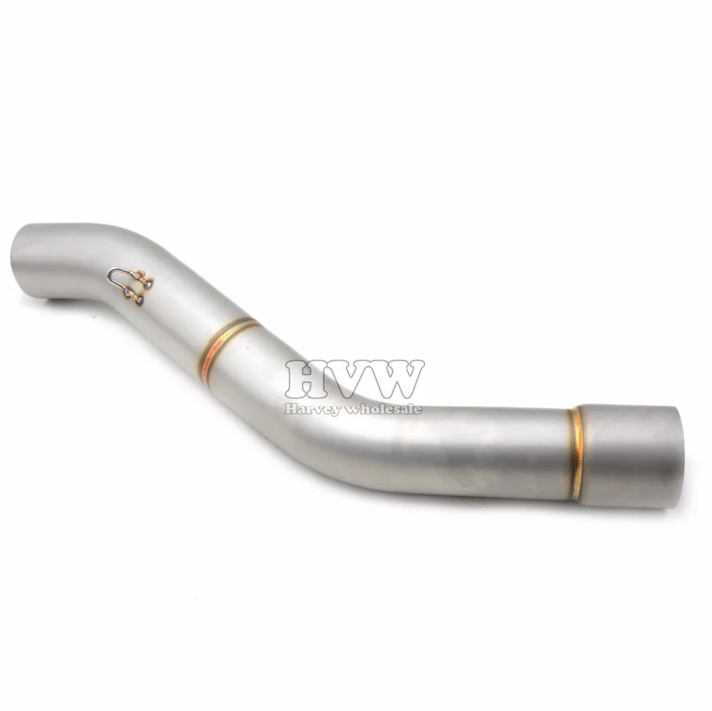 

motorcycle middle of the exhaust pipe muffler exhaust pipe Exhaust Muffler for KAWASAKI ZX-10R ZX10R ZX 10R 2008 2009 2010